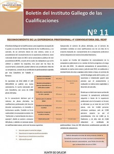  Boletín del Instituto Gallego de las Cualificaciones  | Núm. 11: 2013