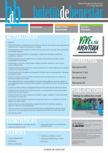 BdB. Boletín de Benestar: Boletín Informativo de Política Social | Nº 13 (Marzo-abril 2018)