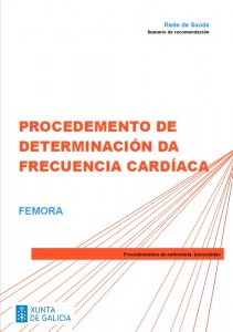 Procedemento de determinación da frecuencia cardíaca: FEMORA