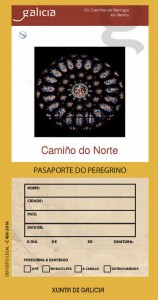 Camiño do Norte. Pasaporte do peregrino