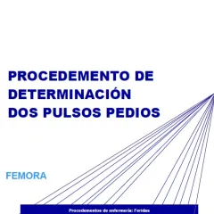 Procedemento de determinación dos pulsos pedios: FEMORA