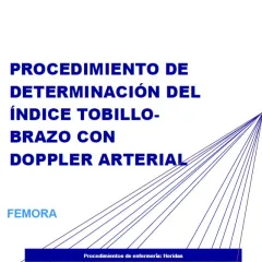 Procedimiento de determinación del índice tobillo-brazo con doppler arterial: FEMORA