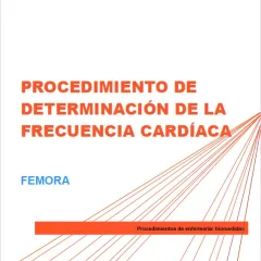 Procedimiento de determinación de la frecuencia cardíaca: FEMORA