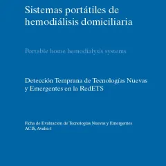 Sistemas portátiles de hemodiálisis domiciliaria