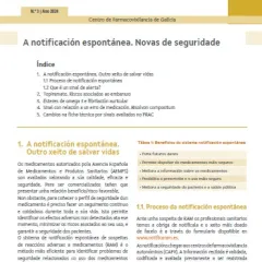 Boletín de Farmacovixilancia: A notificación espontánea. Novas de seguridade |  Nº 3 / 2024